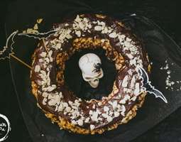 Halloweenin hurjin kakku