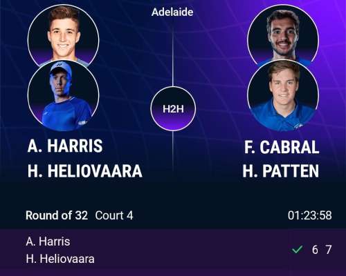 Adelaide ATP250 R32, Heliövaara/Harris – Cabr...