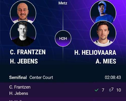 Metz ATP250 SF, Heliövaara/Mies – Frantzen/Je...