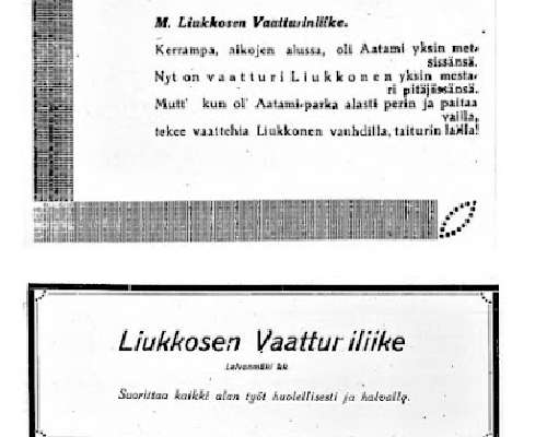 OTTEITA LEIVONMÄEN LIIKE-ELÄMÄSTÄ 1933 - osa ...
