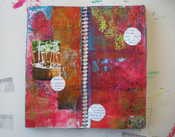 art journal 38 punainen