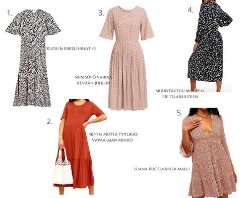 Dresses for spring and summer