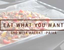 #eatwhatyouwant – Syö mitä haluat -päivä