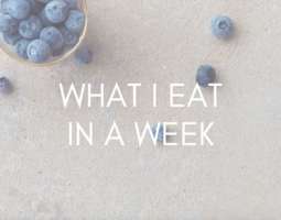 Viikon ruokapäiväkirja – WHAT I EAT IN A WEEK