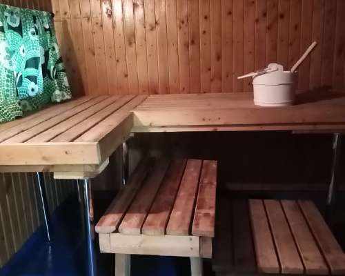 Kartanollinen sauna…