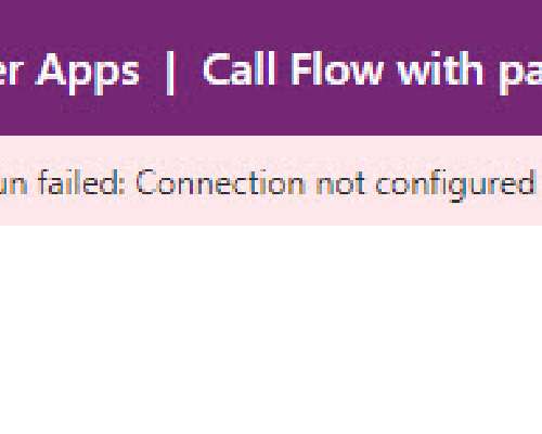 Flow’n käynnistäminen Power Appsista ei toimi?