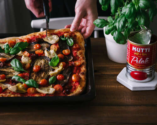 Roomalainen peltipizza – pizza al taglio