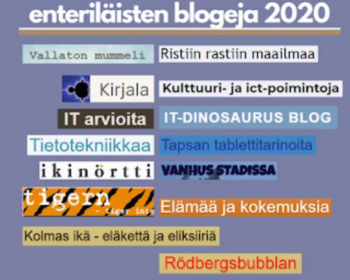 Enteriläisten blogeja 2020