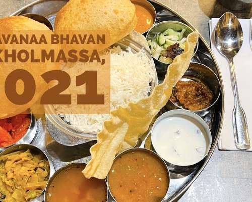 Etelä-intialainen Saravanaa Bhavan -ravintola...