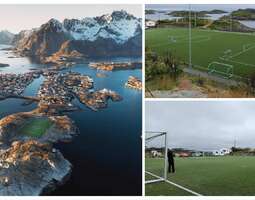 Fotboll, vikingmuséum och dopp på Lofoten
