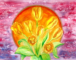 Tulip Watercolor Painting + Free Art Supply Guide