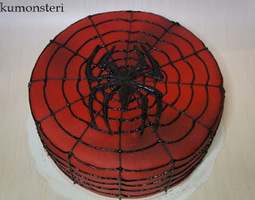 Hämähäkkimieskakku / Spiderman cake