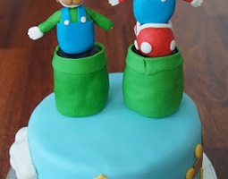 Mario bros cake (video)