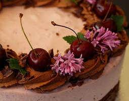 Suklainen kirsikkajuustokakku