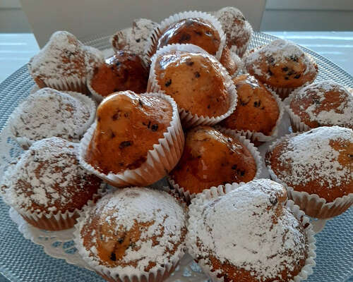 Suklaarouhe-muffinssit