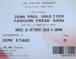 16.10.2918 – Jean Paul Gaultier – Freak Show ...