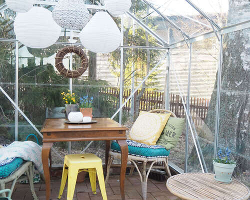 Kasvihuoneen pöytä sekä alekoodi puutarhanhoi...