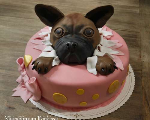 Ranskanbulldoggi-kakku