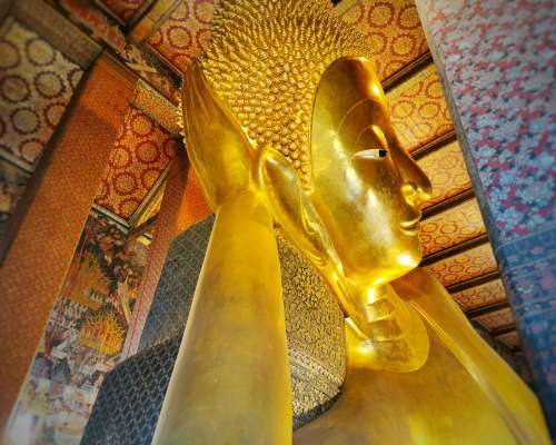 Buddhat Bangkokin saavat sekaisin turistin