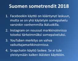 Sosiaalisen median ajankohtaiskatsaus + Suome...
