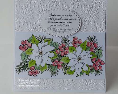 Joulukukkakortteja / Christmas Flower Cards