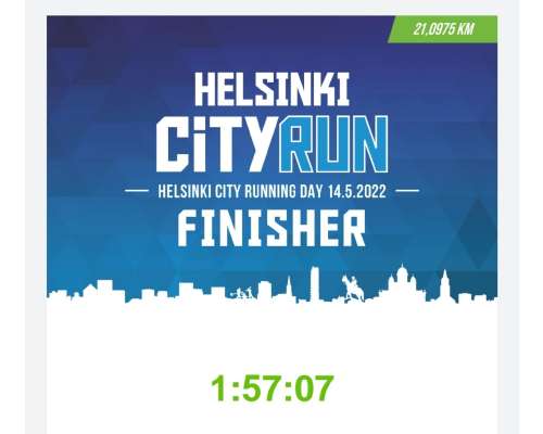 Kisaraportti Helsinki City Run -puolimaratoni...