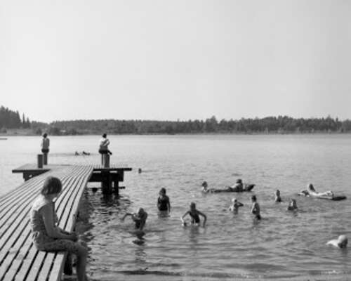 Lippajärven uimaranta silloin ennen