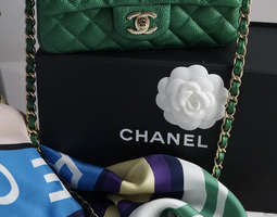 Chanel mini rectangular emerald green