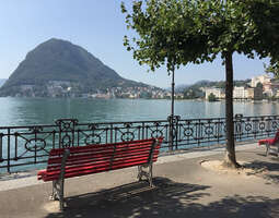 Lugano pieni pala Italiaa Sveitsissä