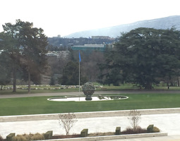 Vierailulla YK:n päämajassa Genevessä