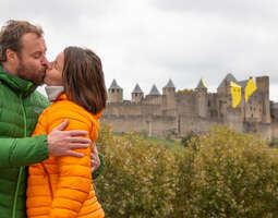 Rappioromanttinen Carcassonne Ranskassa kutsu...