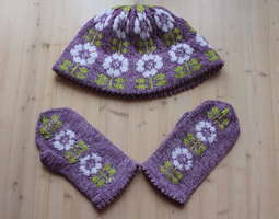 Kukkalahja / Blooming knitset