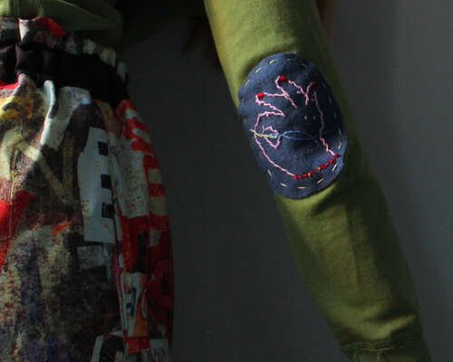 Kyynärpaikka / Embroidered elbow patch