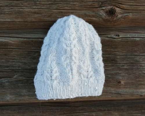 Paljettipalmikkopipo / Snow fern hat