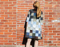 Tuunattu takkimekko / Striped patchwork dress