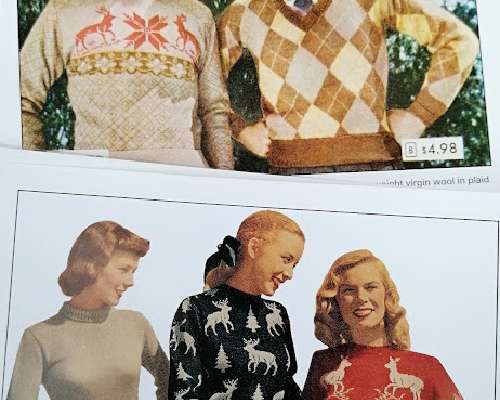 Vintagekirjoneuleita / Fair Isle knits