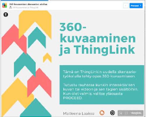 ThingLink-skenaario: 360-kuvaamisen opas