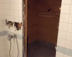 Betonitunnelmaa kylpyhuoneessa