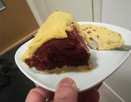kakkukokeilu: red velvet cake