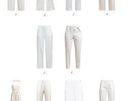 10 x White summer pants