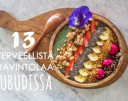 13 ihanaa, terveellistä ravintolaa Ubudissa