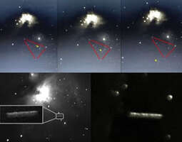 Ufojen muodostelma lentää Orionin tähtikuviossa