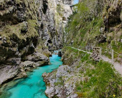 Tolmin Gorges Sloveniassa – käsittämättömän u...