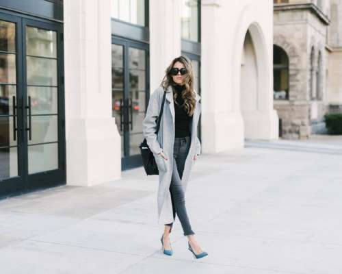 The Perfect Grey Coat for Fall