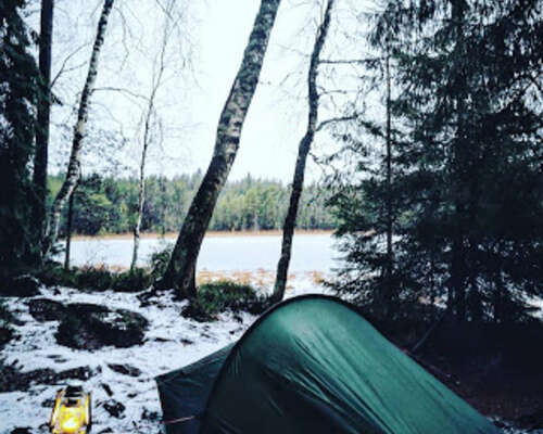Sateinen telttaretki Liesjärvellä + kuulumisia