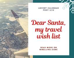 Dear Santa, here is my travel wish list
