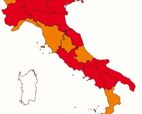 Koronatilanne Italiassa: yli puoli Italiaa pu...
