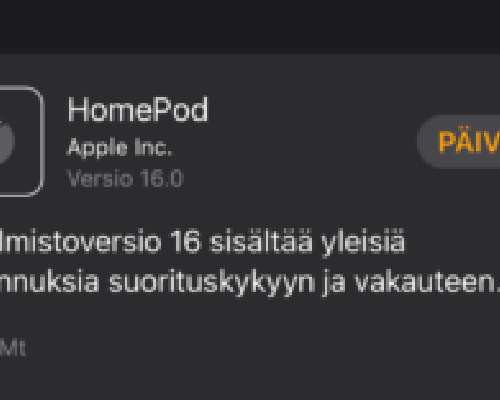 HomePod ymmärtää nyt suomea