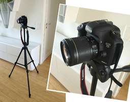 Kuvauskalustoa – Canon EOS 7D Mark II + lisäv...