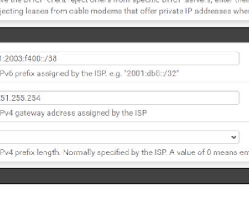 Telia 6rd IPv6 putken konffaus pfSense palomuuriin